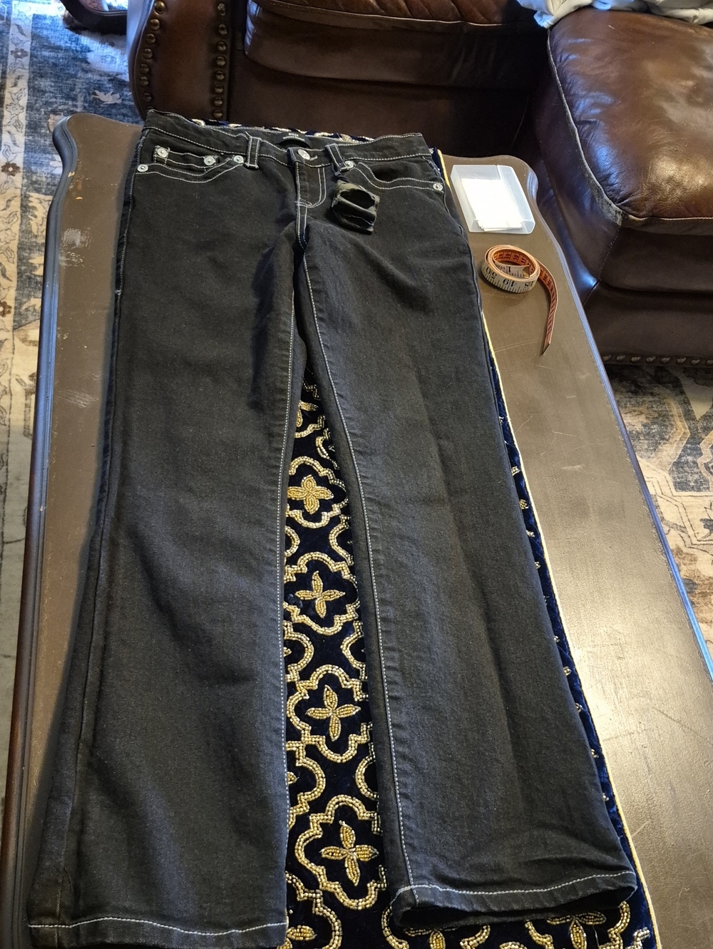 True Religion "BILLY"Black Relaxed Bootcut.Sz 14 NWT(#3022D). Sz.28"x31" 8"rise.